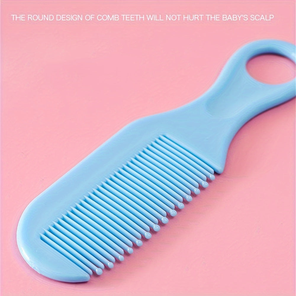 [Baby Care Wash Set] 6pcs Comb and Brush Set, 3 Colors Baby Nail Clippers Kit, Baby Care Wash Set