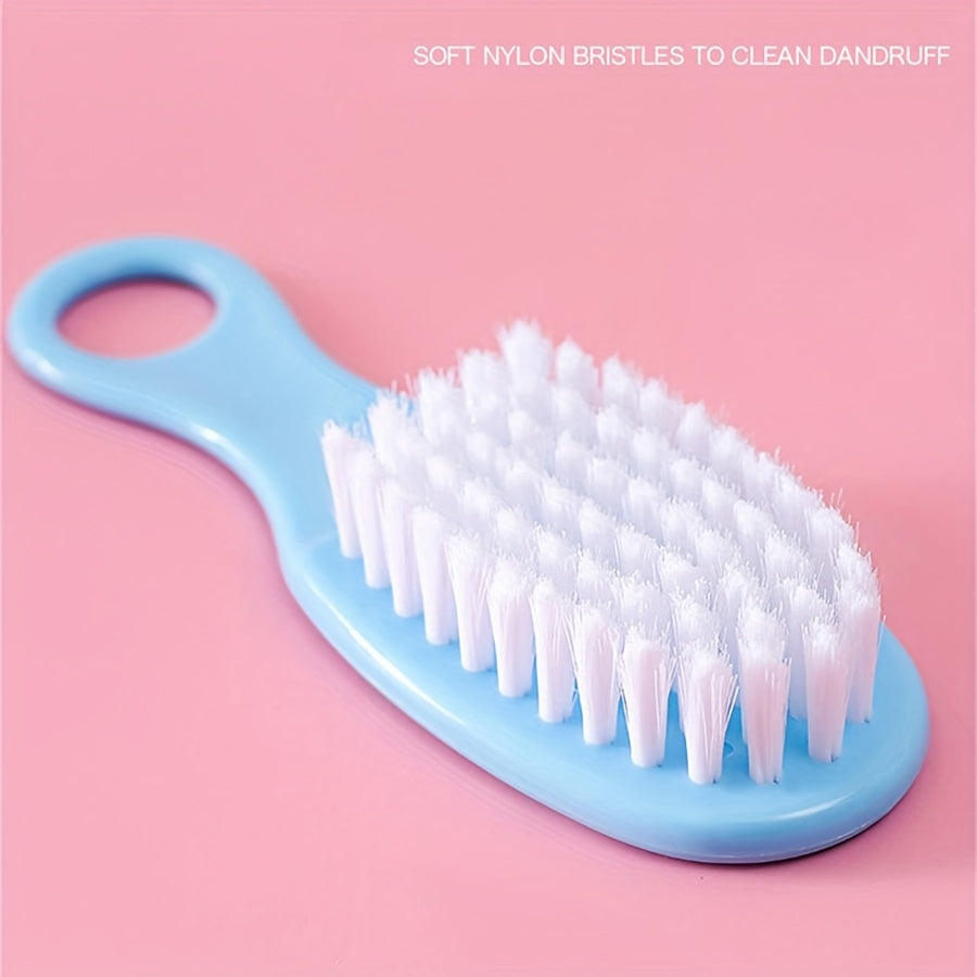 [Baby Care Wash Set] 6pcs Comb and Brush Set, 3 Colors Baby Nail Clippers Kit, Baby Care Wash Set