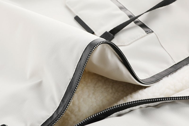 Men'S Winter Windbreaker Jacket with Warm Hood - Maroon Zip-Up Outdoor Coat, Stand Collar, Multiple Pockets, Casual Sporty Design for Cold Weather, Winter Jacket