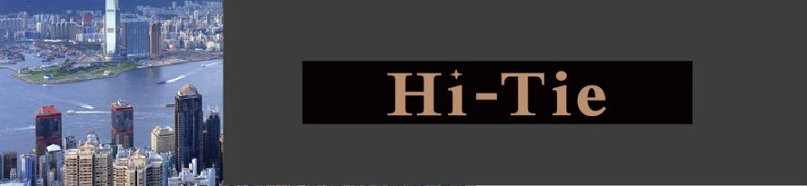 Hi-Tie Plaid Silk Tie For Men Elegant Mens Blue Grey Necktie Pocket Square Cufflink Groom Wedding Accessory Wholesale Designer