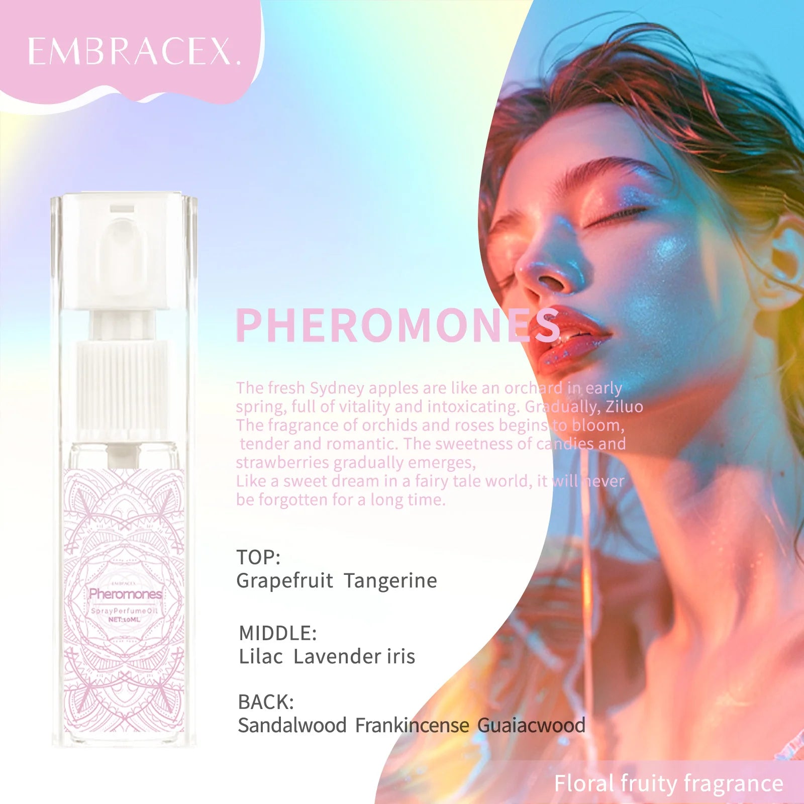 10ml Pheromones Essential Oil For Women Perfume Spray Beauty Product Aromatherapy Oil Soothe Body Natural Fragrance Oil Gifts