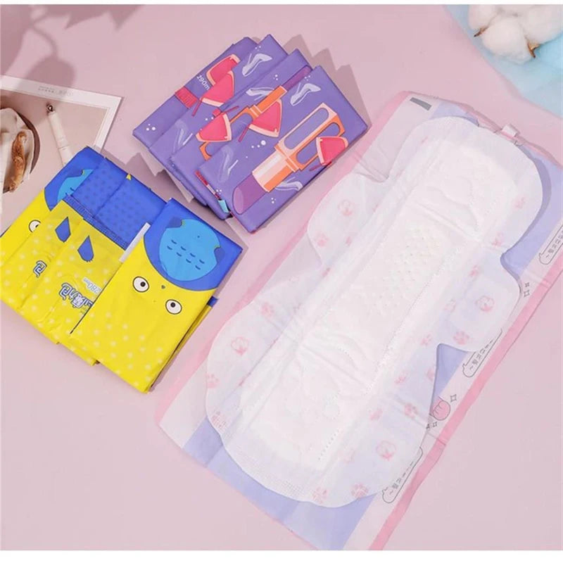 50pcs/Bag Women Menstrual Pads Feminine Organic Panty Liners Daily Use Health Care Ladies Sanitary Towel for Menstrual Period