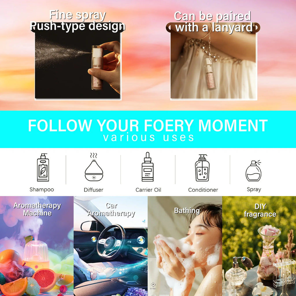 10ml Pheromones Essential Oil For Women Perfume Spray Beauty Product Aromatherapy Oil Soothe Body Natural Fragrance Oil Gifts