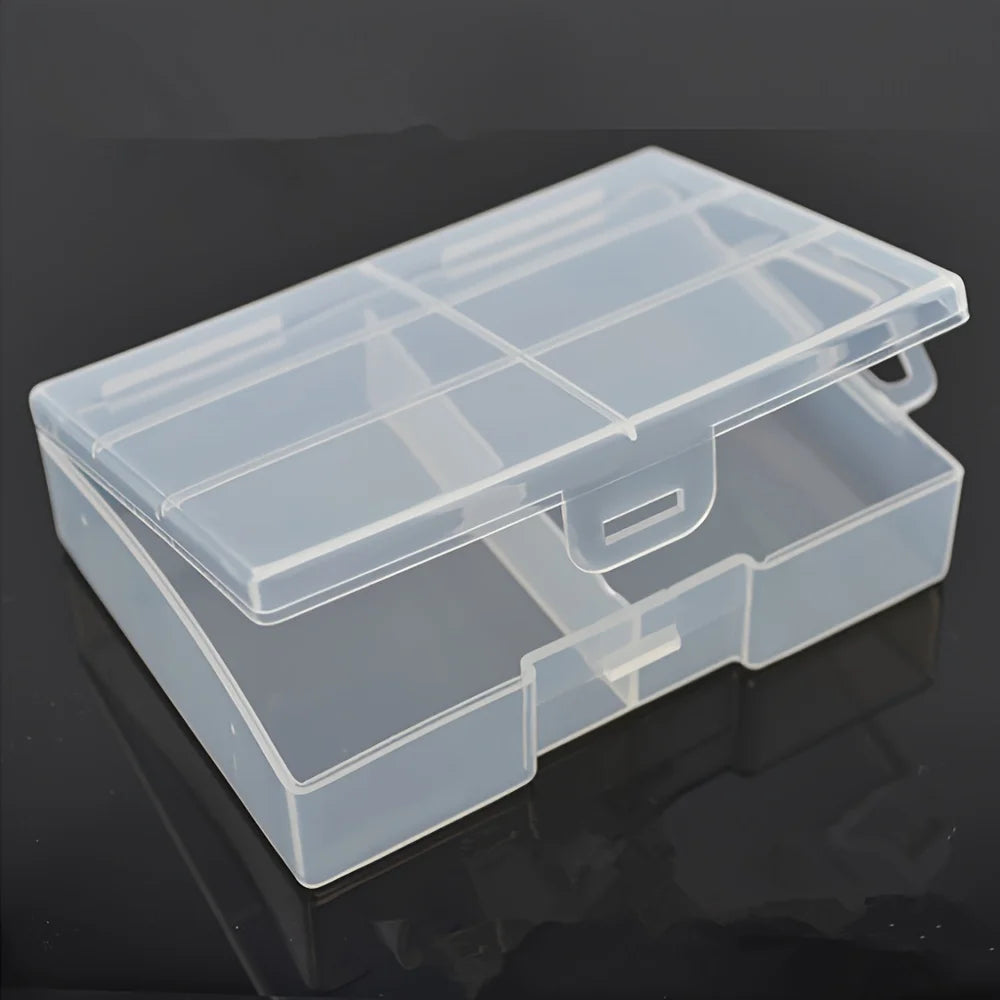 AA/AAA Battery Storage Box Transparent Battery Storage Box Can hold 24 AA Batteries Or 24 AAA Batteries