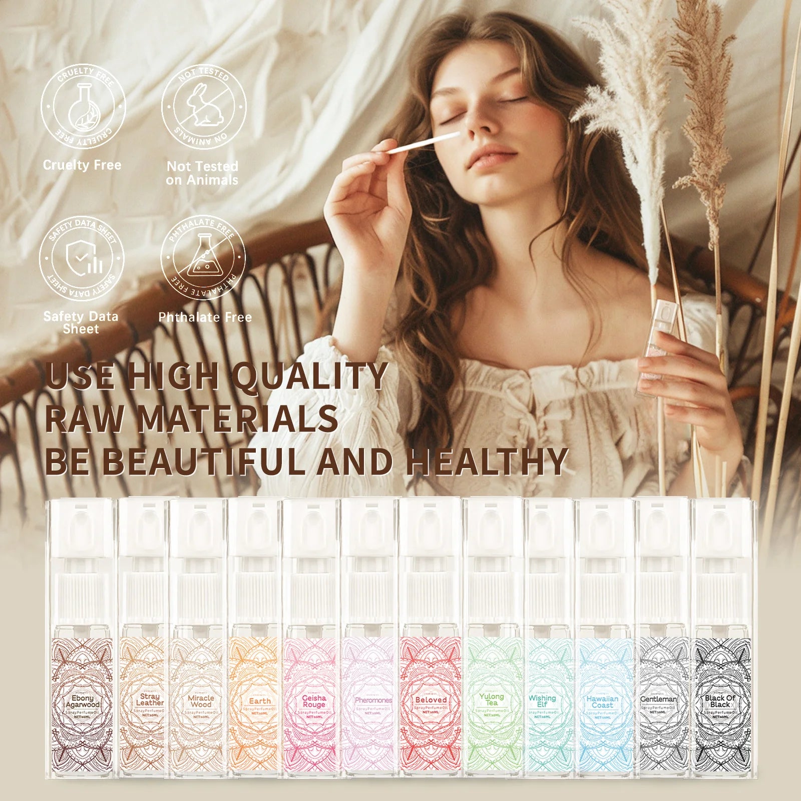 10ml Pheromones Essential Oil For Women Perfume Spray Beauty Product Aromatherapy Oil Soothe Body Natural Fragrance Oil Gifts