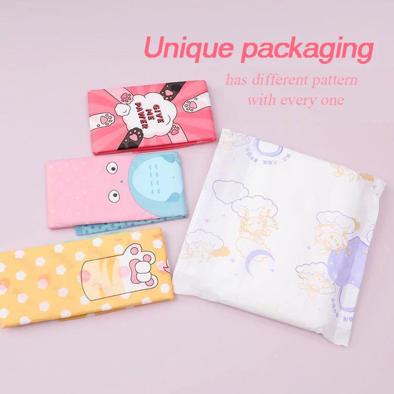 50pcs/Bag Women Menstrual Pads Feminine Organic Panty Liners Daily Use Health Care Ladies Sanitary Towel for Menstrual Period